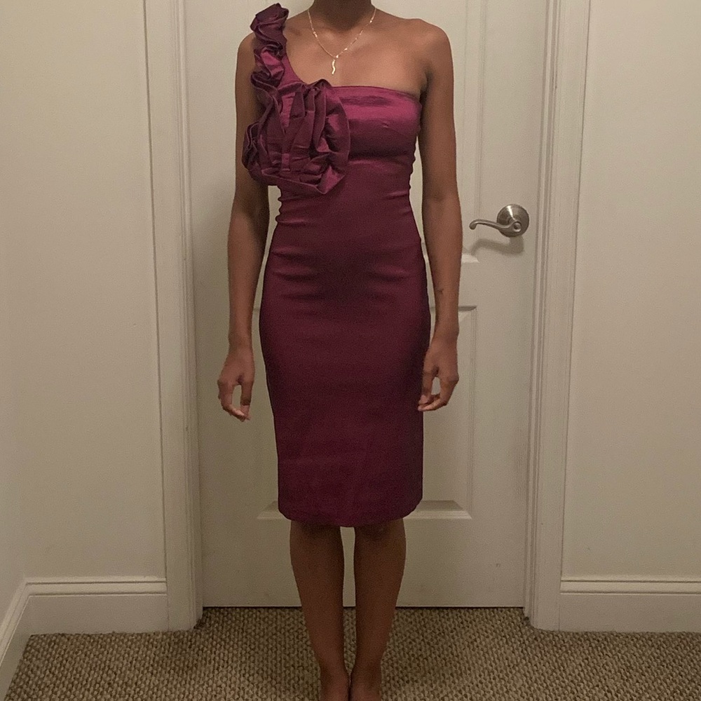 Iridescent Purple Evening Gown
